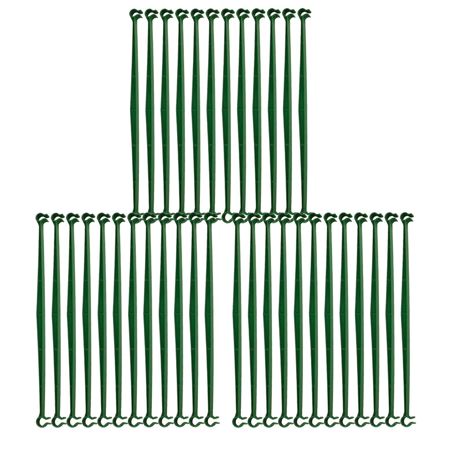 Firlar 36 PCS Garden Trellis Connectors, Garden Stakes Arms for Tomato Cage Attach 11mm Diameter Plant Stakes, 11.8in Plastic Connecting Rod Brackets Gardening Supplies for Vertical Climbing Plants