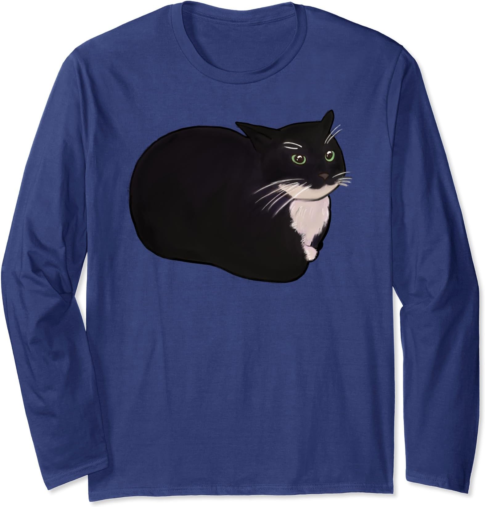 Maxwell the Cat Meme Fun Cute Spinning Tuxedo Dingus Kitten Long Sleeve T-Shirt