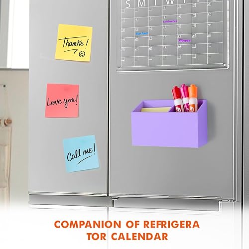 Miniatura 25 de BEYGORM Soporte magnético de borrado en seco para pizarra blanca, soporte magnético de acrílico antideslizante para nevera y refrigerador, Oro