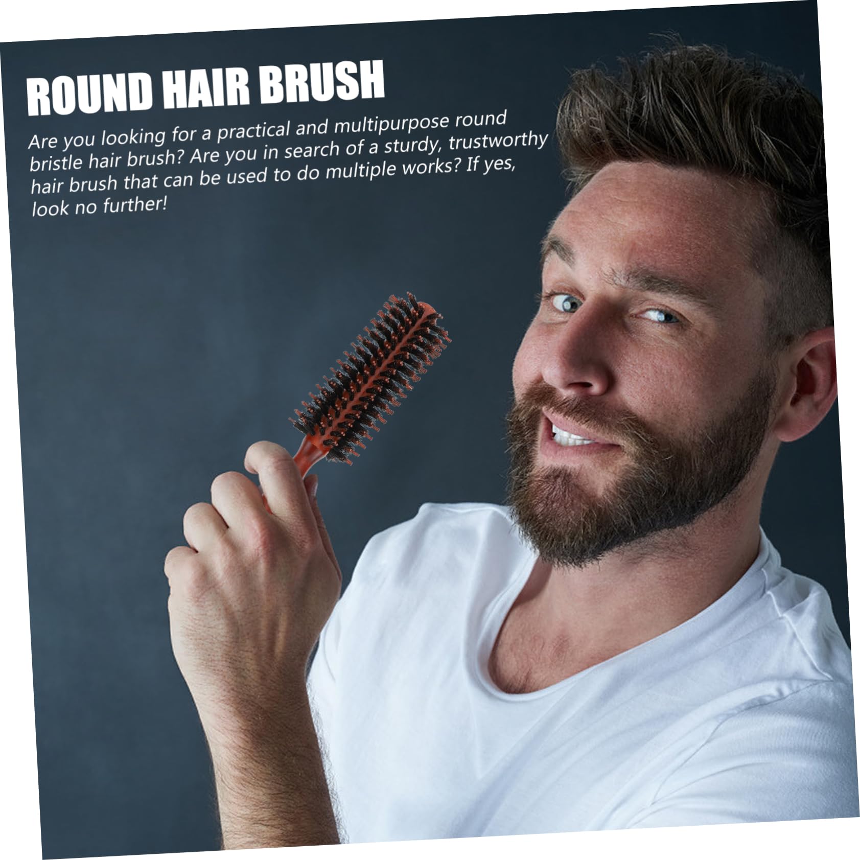 MAGICLULU 9 Uds Peine Rizador Cepillo De Pelo De Cerdas Desenredantes Cepillo De Pelo Redondo Rizado Cepillo De Pelo Con Mango De Madera Cepillo De Pelo Desenredante Cepillo De Pelo De