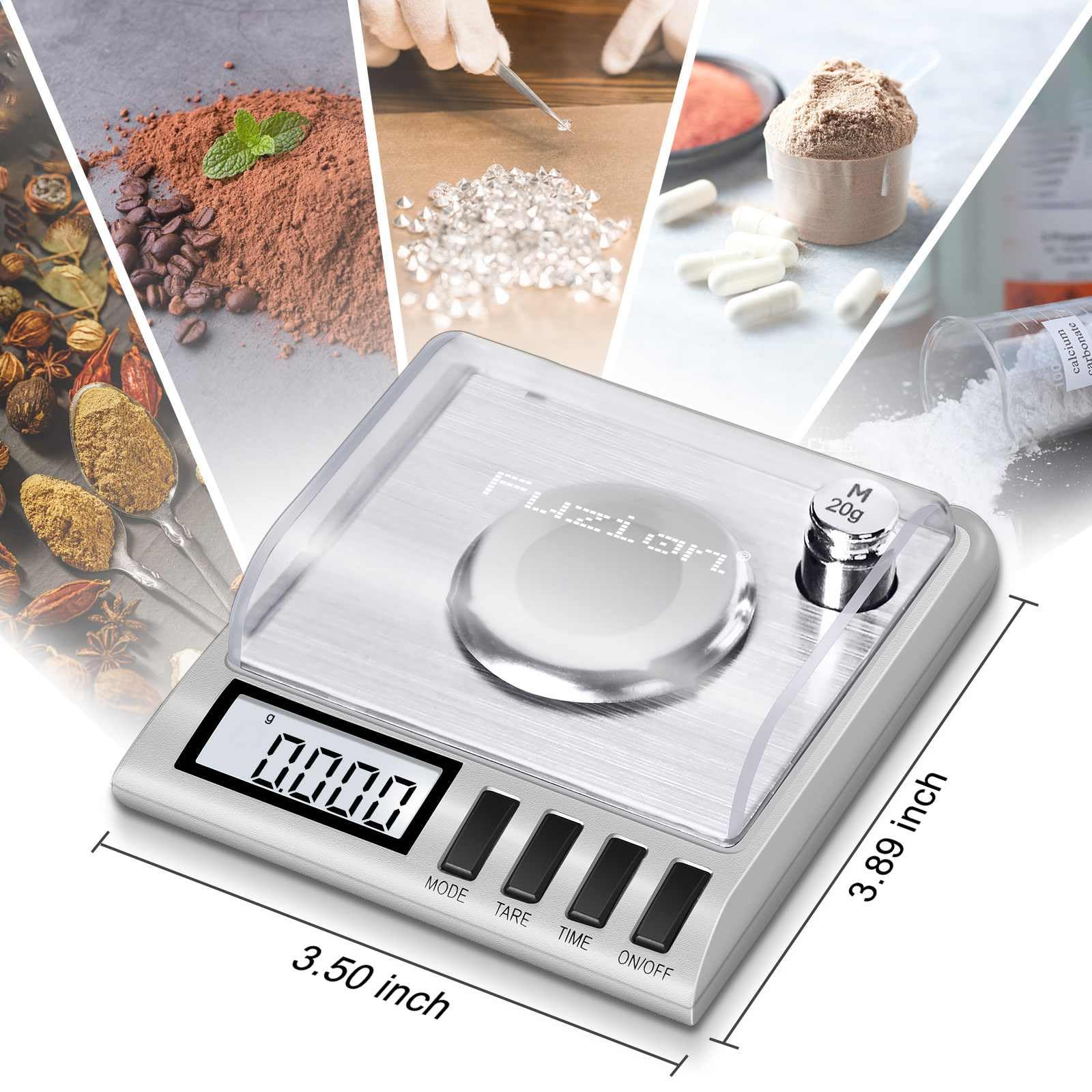 Fuzion Milligram KD-50 Balance Plateforme Numérique en Acier Inoxydable avec 6 Unités 0,001 g