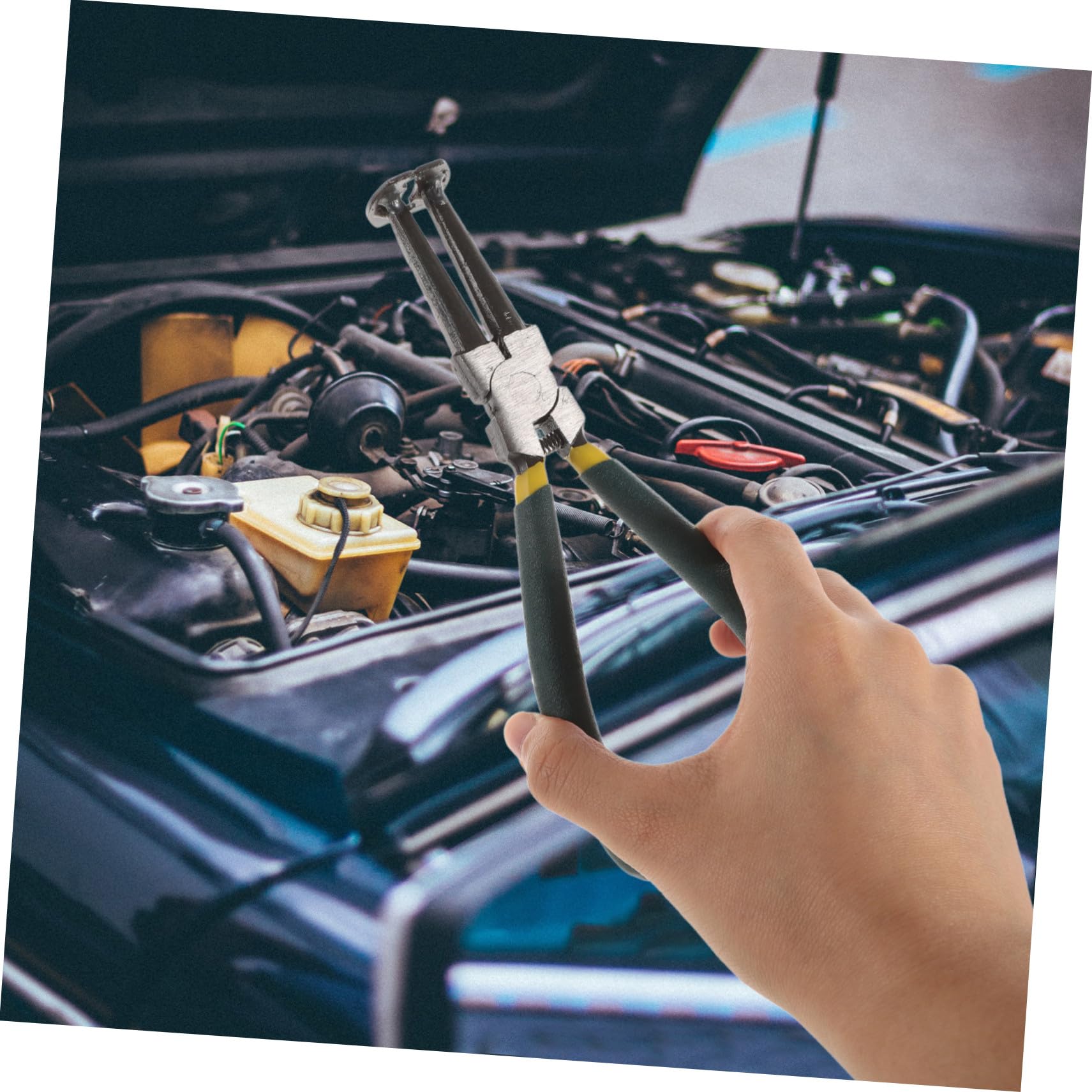 Kit Pinze Compressore Anelli Pistone Motore Regolabile Anelli Strumento Compressione per Meccanici e Te Manutenzione Auto