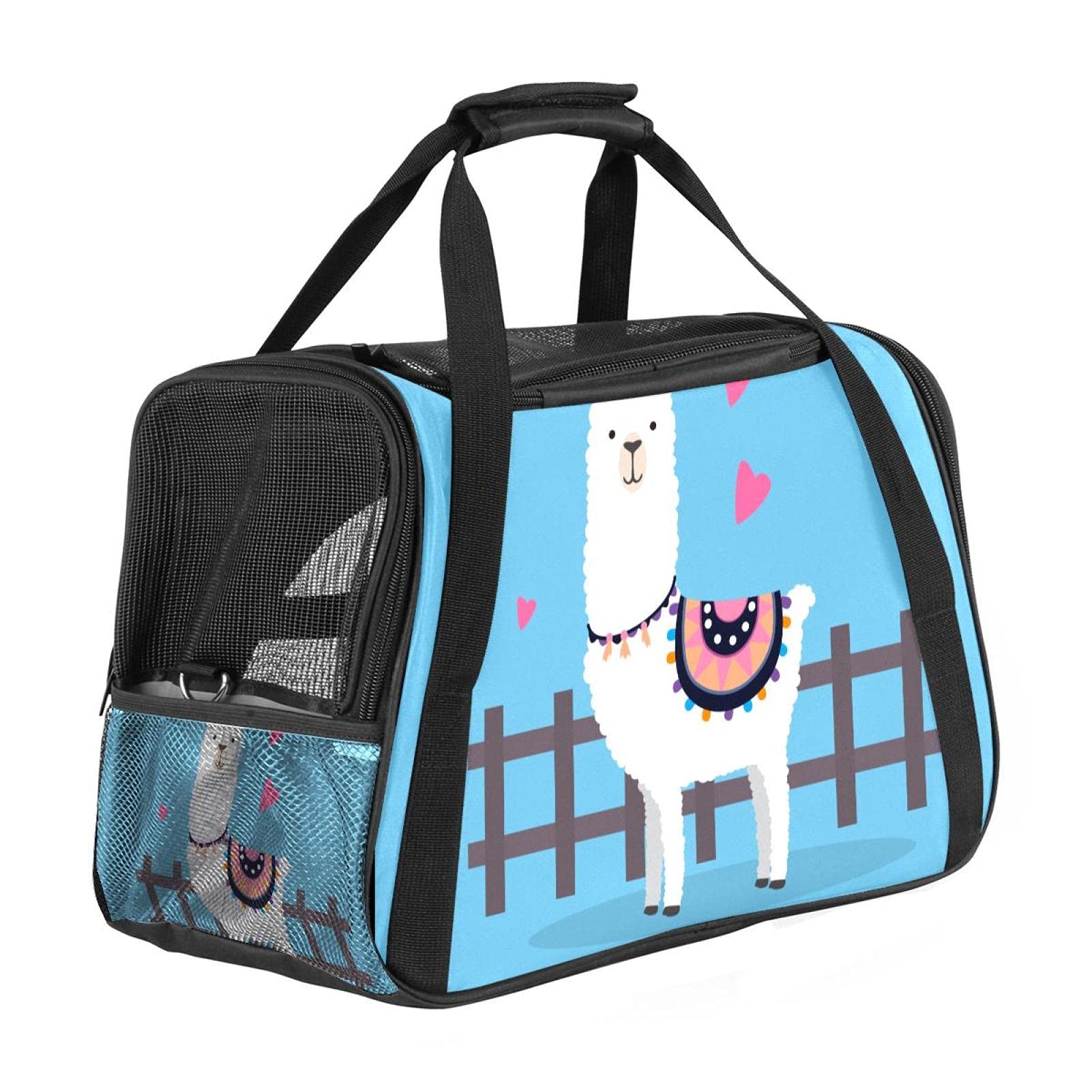 Sac de transport pour chat et chien cabine avion | Design alpaga tendance