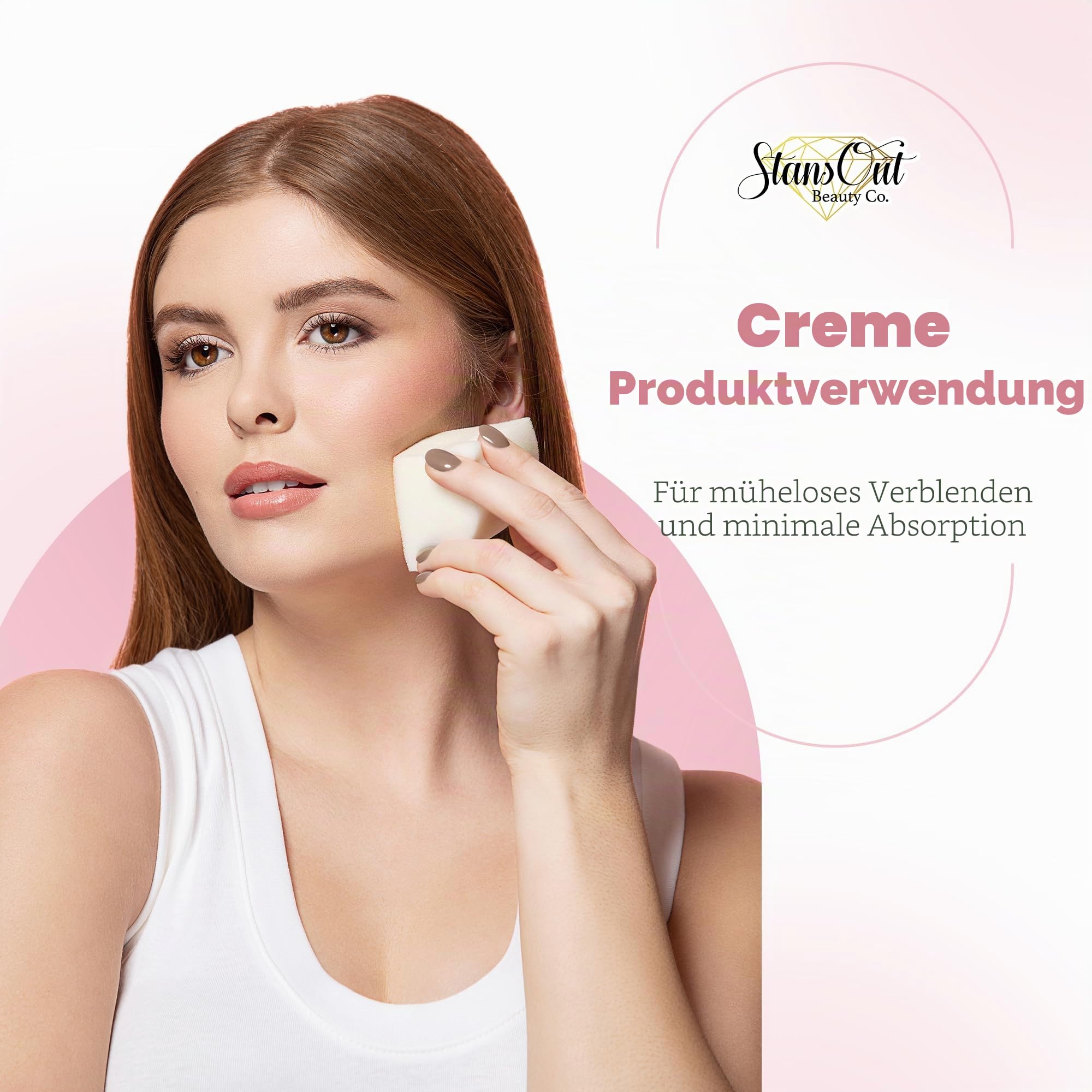 StansOut Make-up Blending Sponge Memory Foam Blender für Flüssigkeit, Creme & Puder Foundations, kein Wasser erforderlich, Airbrush-Finish, makellose Anwendung