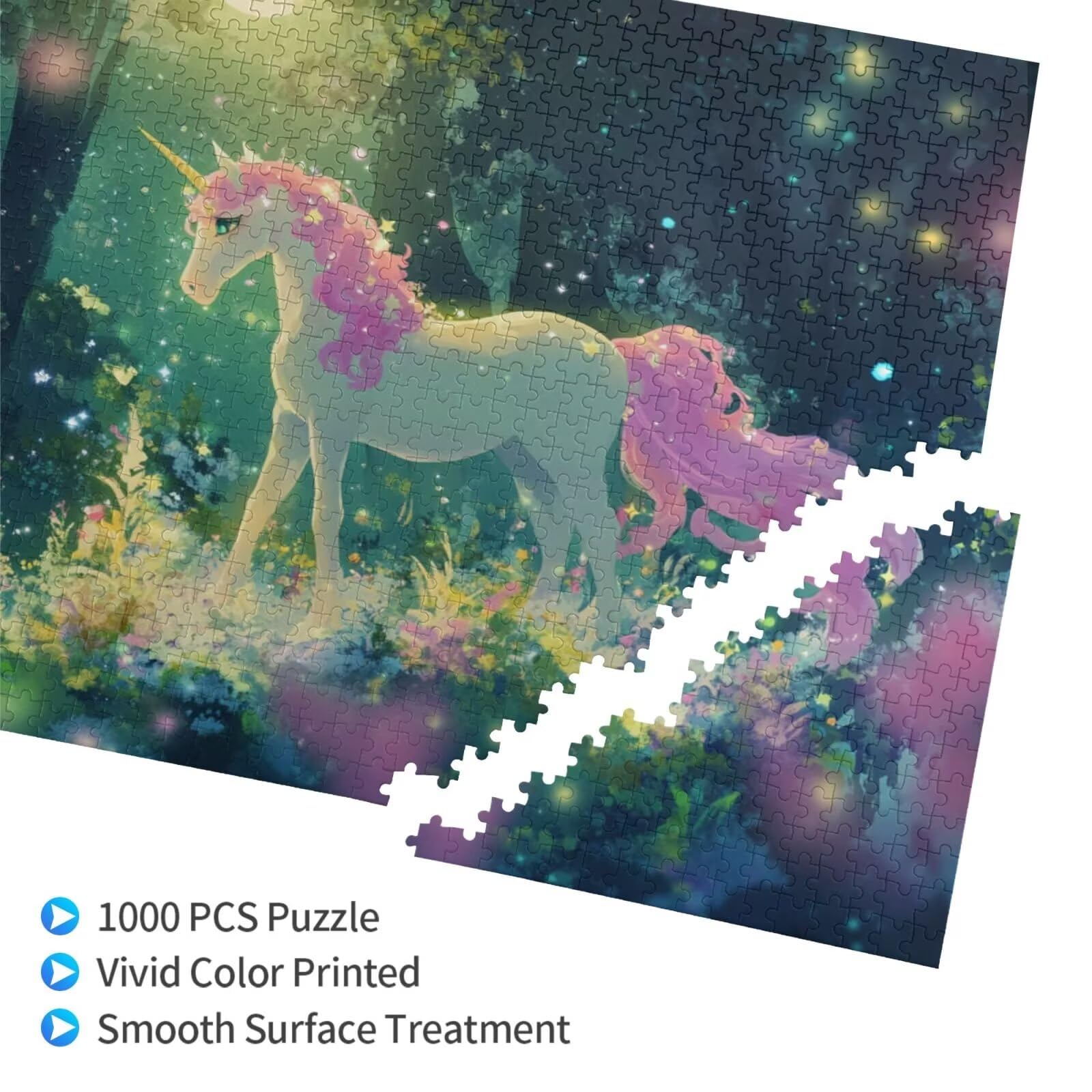 Puzzle z jednorożcem, 3000 elementów, karykatura, puzzle dla dorosłych, z pudełkiem na prezent, "zrób to sam", duże drewniane puzzle dla dorosłych, gra zręcznościowa dla całej rodziny, prezenty dla