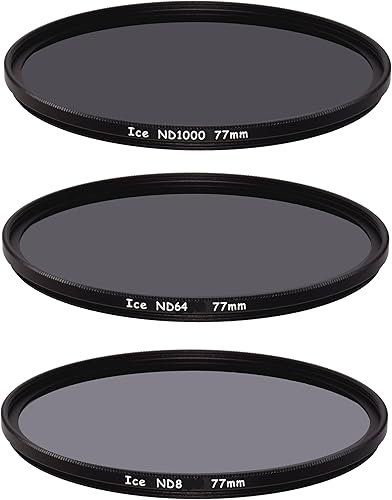 Miniatura 1 de ICE 252.6 ft m delgado ND filtro fijado ND1000 ND64 ND8 densidad neutra 77 10, 6, 3 parada vidrio óptico