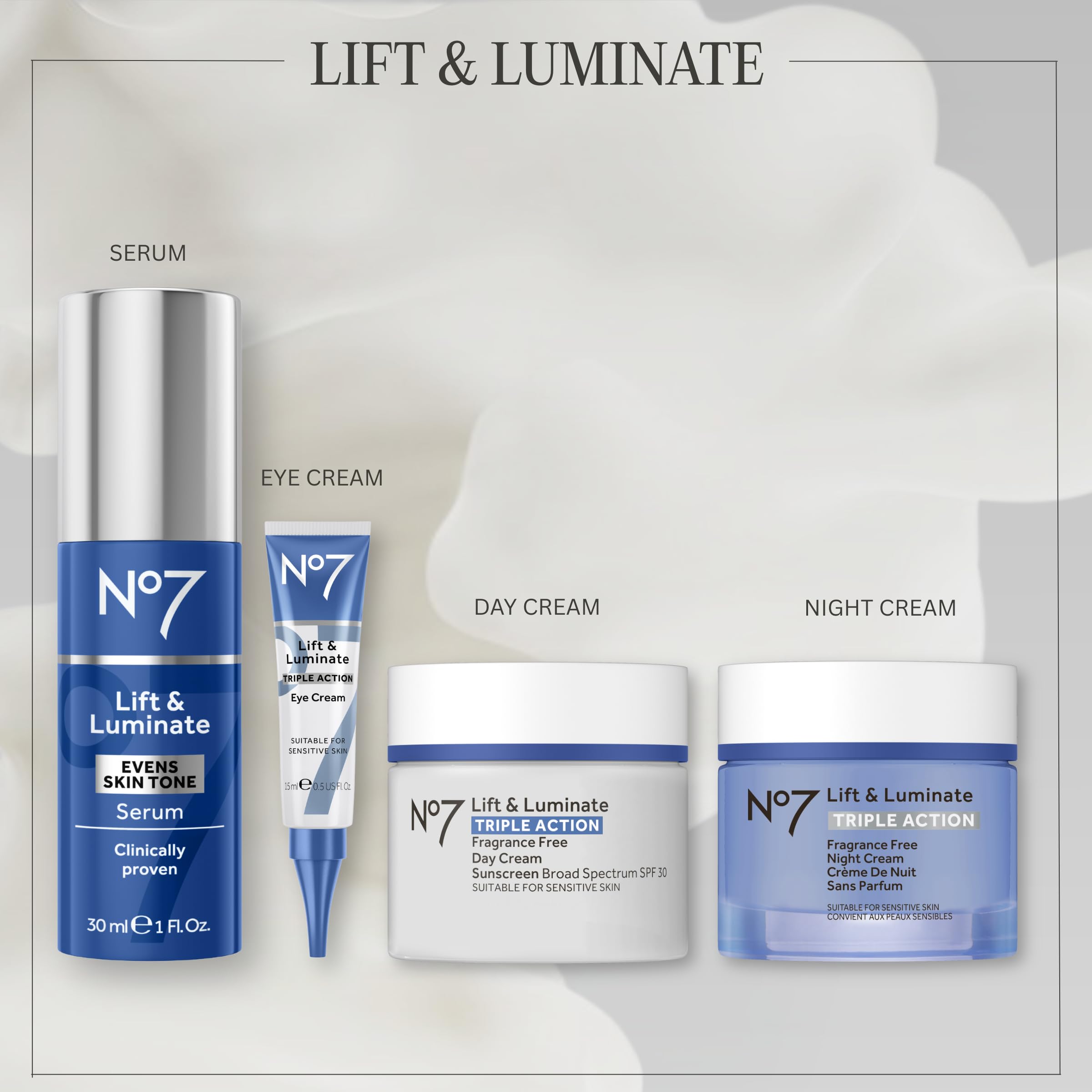 No7 Lift & Luminate Triple Action Day Cream SPF 30 - Broad