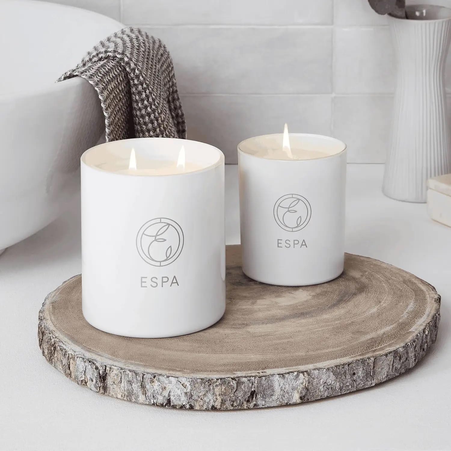 ESPA Vela calmante 410g sándalo mirra Geranio rosa incienso