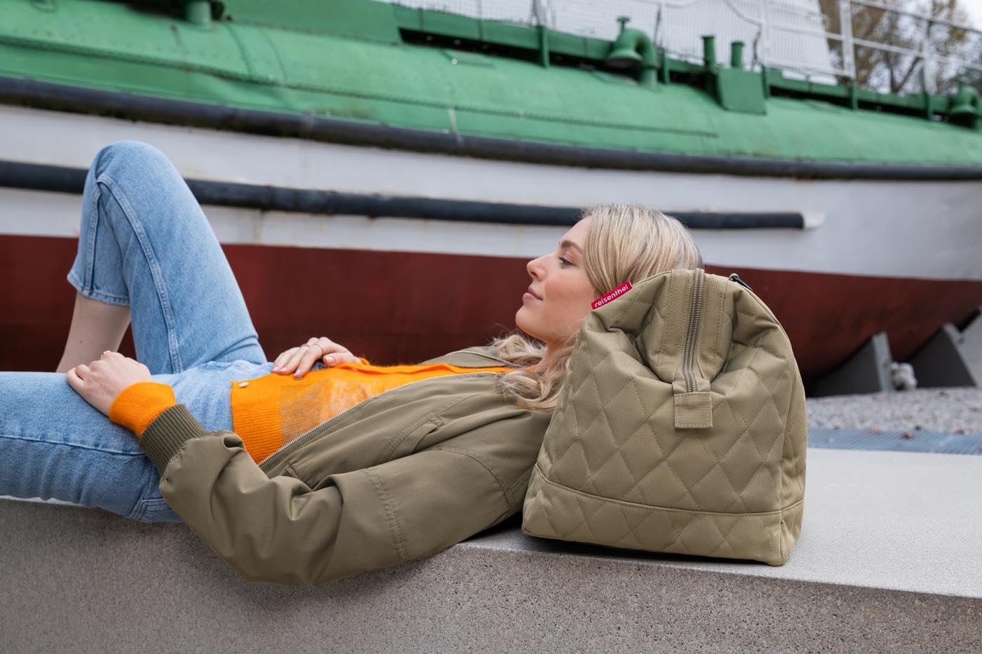 reisenthel MT5046 ALLROUNDER L RHOMBUS OLIVE Gym Bag Femme RHOMBUS OLIVE Taille Unica