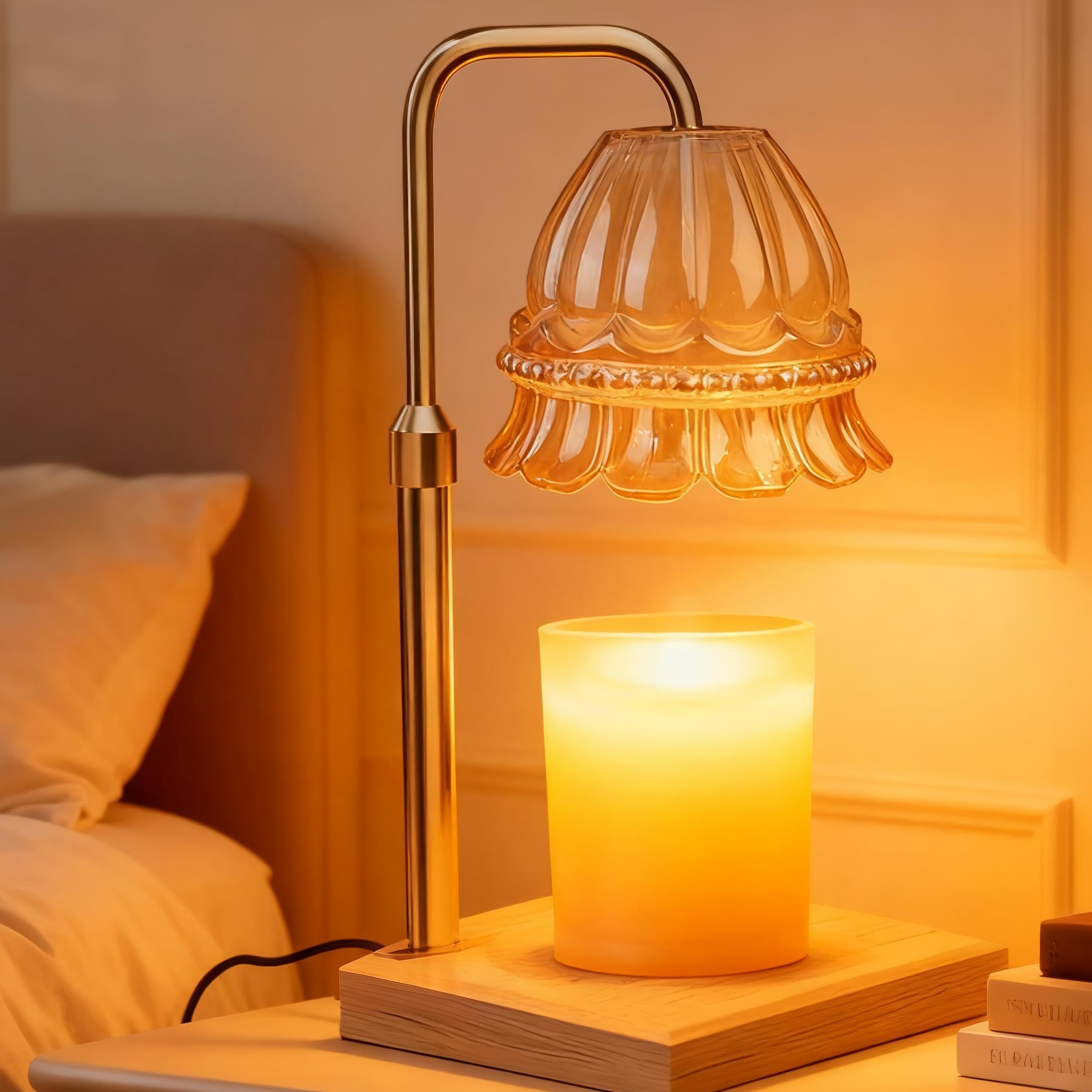 Candle Warmer Lamp Kerzenwärmer Lampe Duftlampe mit Timer mit 2 Glühbirnen für Yankee Candles, Home Decor