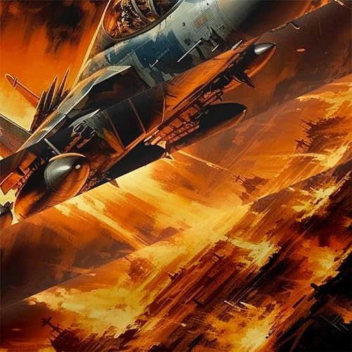 Miniatura 6 de Ydtwnyq Juego de funda de edredón con patrón de aviones de combate para niños, adolescentes, llamas de aviones, juego de funda de edredón rojo y