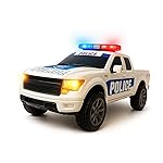 ArtCreativity Police Car Toy, Pickup Truck Toy with LED Headlights and Sirens, Friction Powered, 1:20 Scale Police Car Toys for Boys 3-5, Police Toys Monster Trucks, Toy Trucks for Kids Birthday Gift