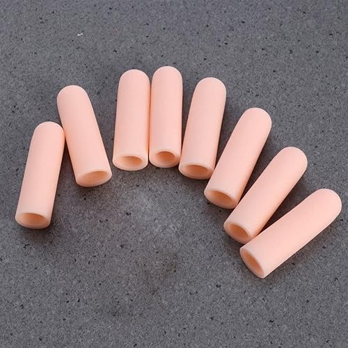 Miniatura 5 de Protectores de dedos de gel, 8 unidades de silicona para proteger las yemas de los dedos, fundas para los dedos de los dedos, soporte para gatillo