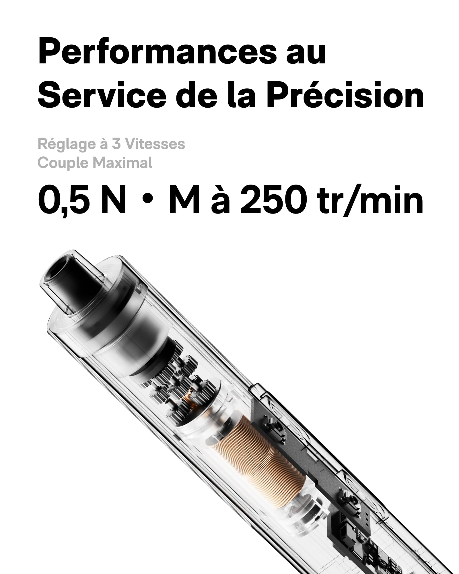HOTO SNAPBLOQ S-A01 Tournevis Électrique Magnétique Précis 3 couples | Outil pour réparer téléphone, ordinateur portable, lunettes et montres