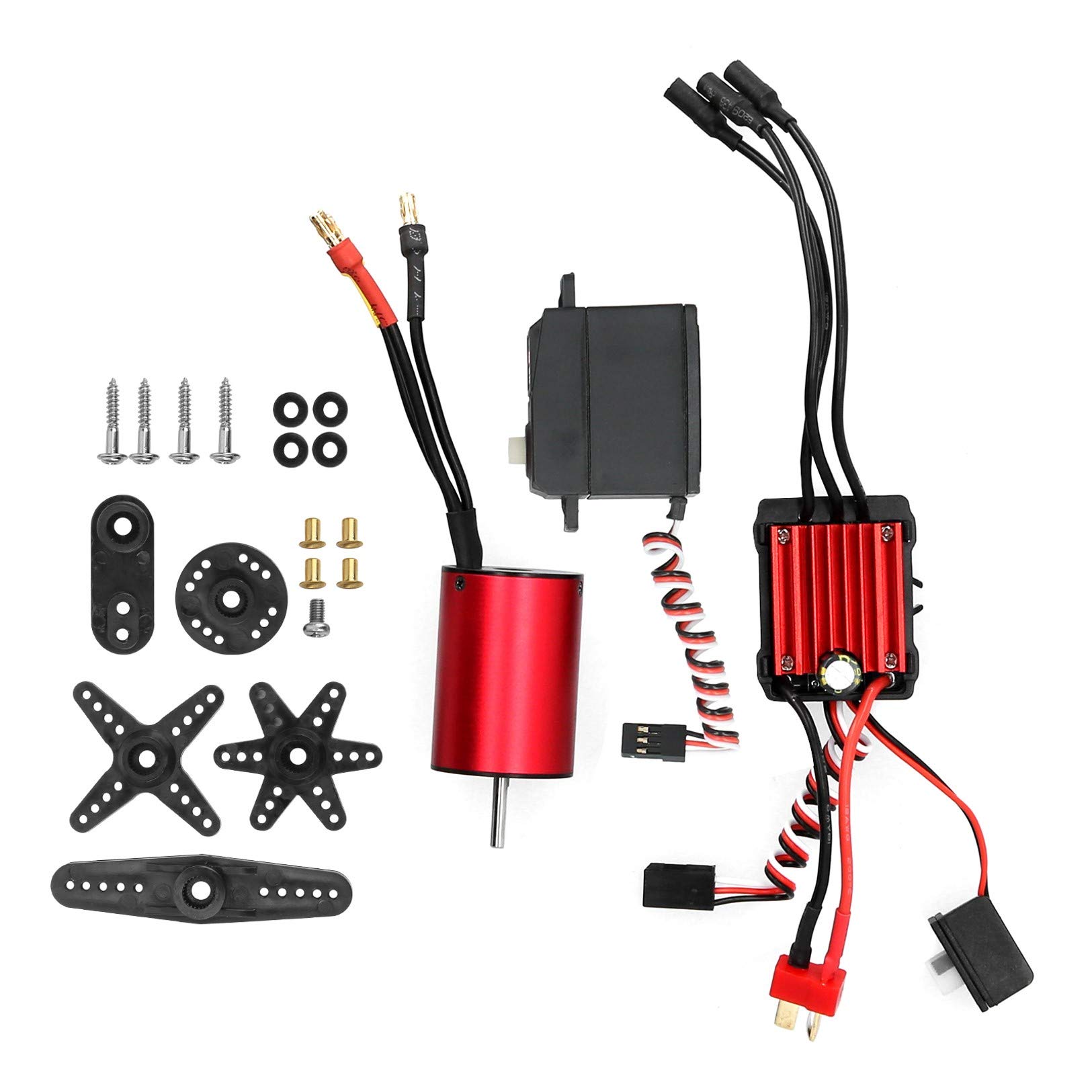 DAUERHAFT 4‑Pole 12‑Slot High‑Torsion Motor+2845 3800KV Motor+35A ESC+6KG Plastic Gear Servo (S0600P