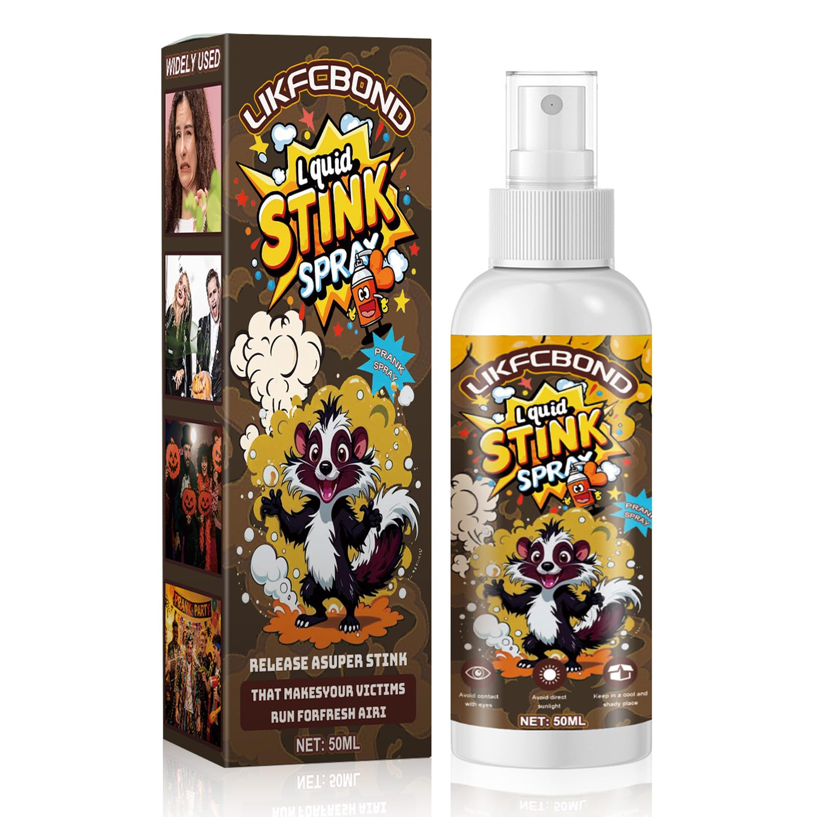 Spray Puzzolente Extra Forte, Spray Scoregge Liquido, Spray Divertente per Scherzo, Funny Party Prank Stink Spray per Adulti, 1 Pezzo, 50 ML
