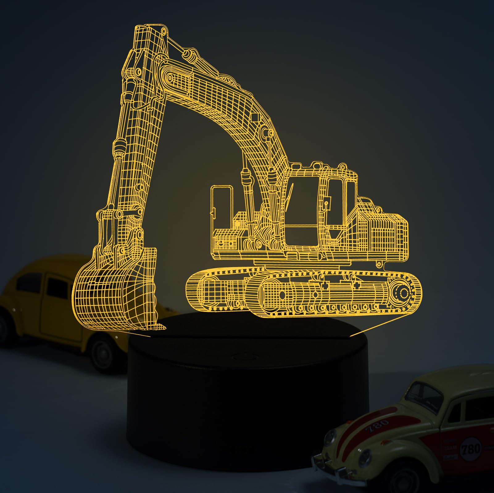 Fanimyholy Dampfzug 3D Nachtlicht, 3D Zug Illusion Lampe, Da