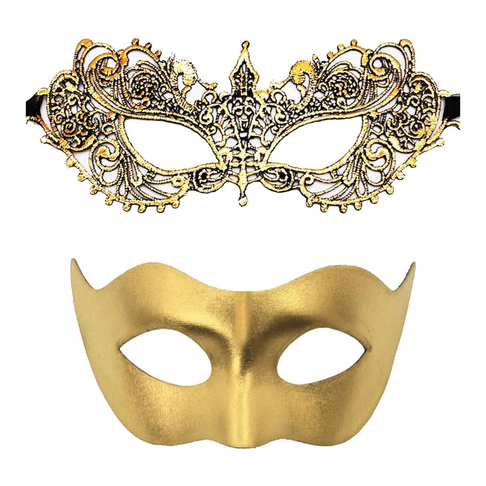 IncreDecor Paar maskerade kant masker set, geschikt voor dames en heren, Venetiaanse Halloween maskers, speciaal voor kostuum, Mardi Gras (tijdloos zwart IncreDecor Paar maskerade kant masker set, geschikt voor dames en heren, Venetiaanse Halloween maskers, speciaal voor kostuum, Mardi Gras (tijdloos zwart