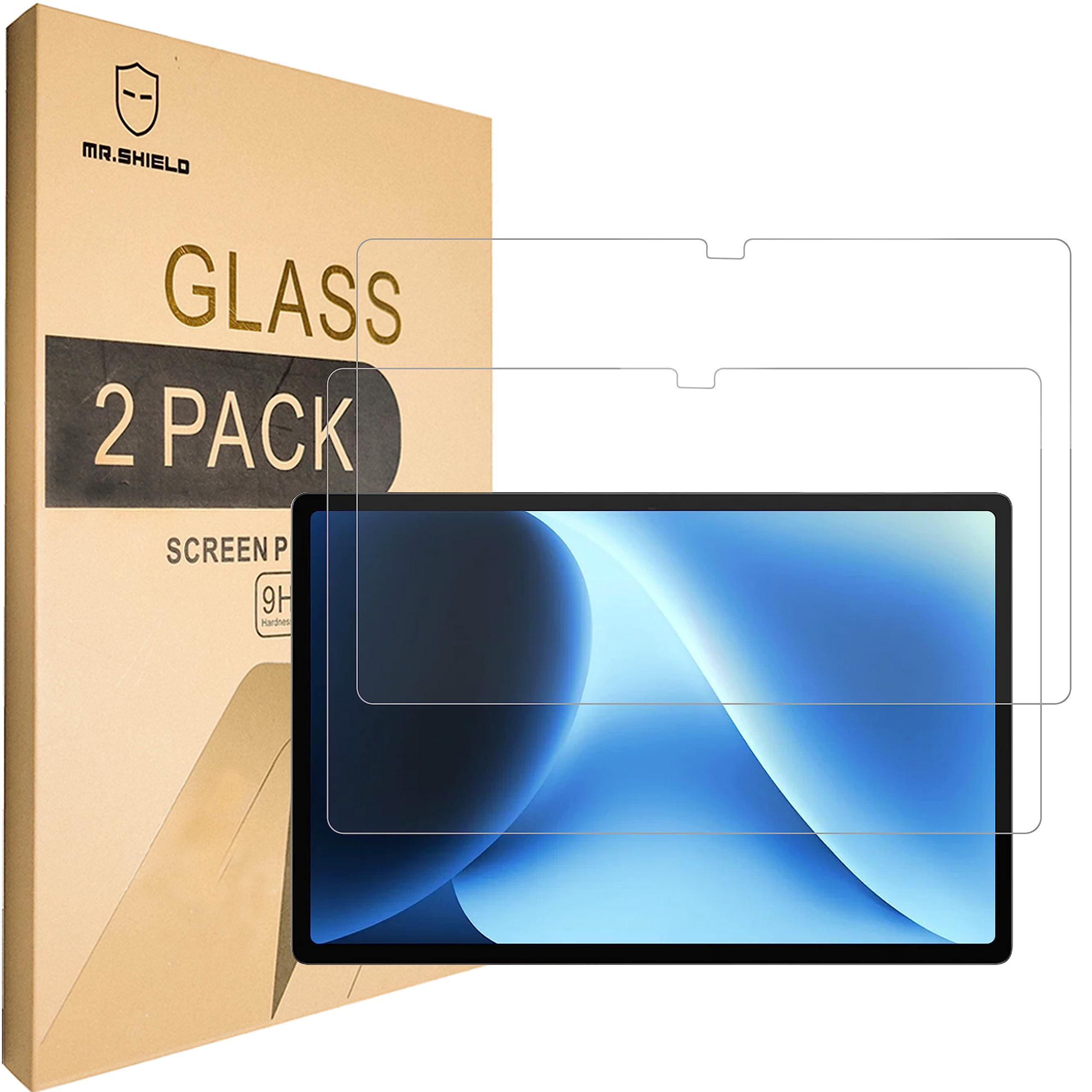 Mr.Shield [2-Pack] Screen Protector For CHUWI HiPad XPro 10.5" Tablet [Tempered Glass] [Japan Glass with 9H Hardness] Screen Protector