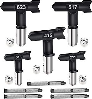 Sponsored Ad - TANWZHUO 5Pcs Spray Tips, Reversible Spray Tip Airless with Sprayer Contractor Filter Sprayer Nozzles for A...