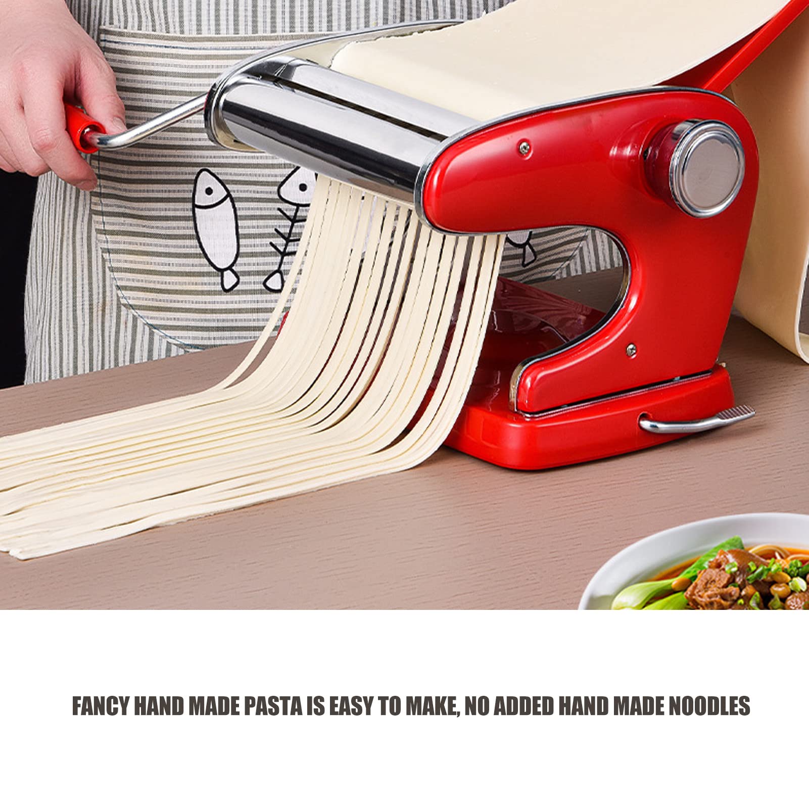 Máquina de Pasta Doméstica, Máquina de Pasta, de Prensa de Multifunción de Acero Inoxidable con Balancín Manual y Panel de Control, (Ventosa 2