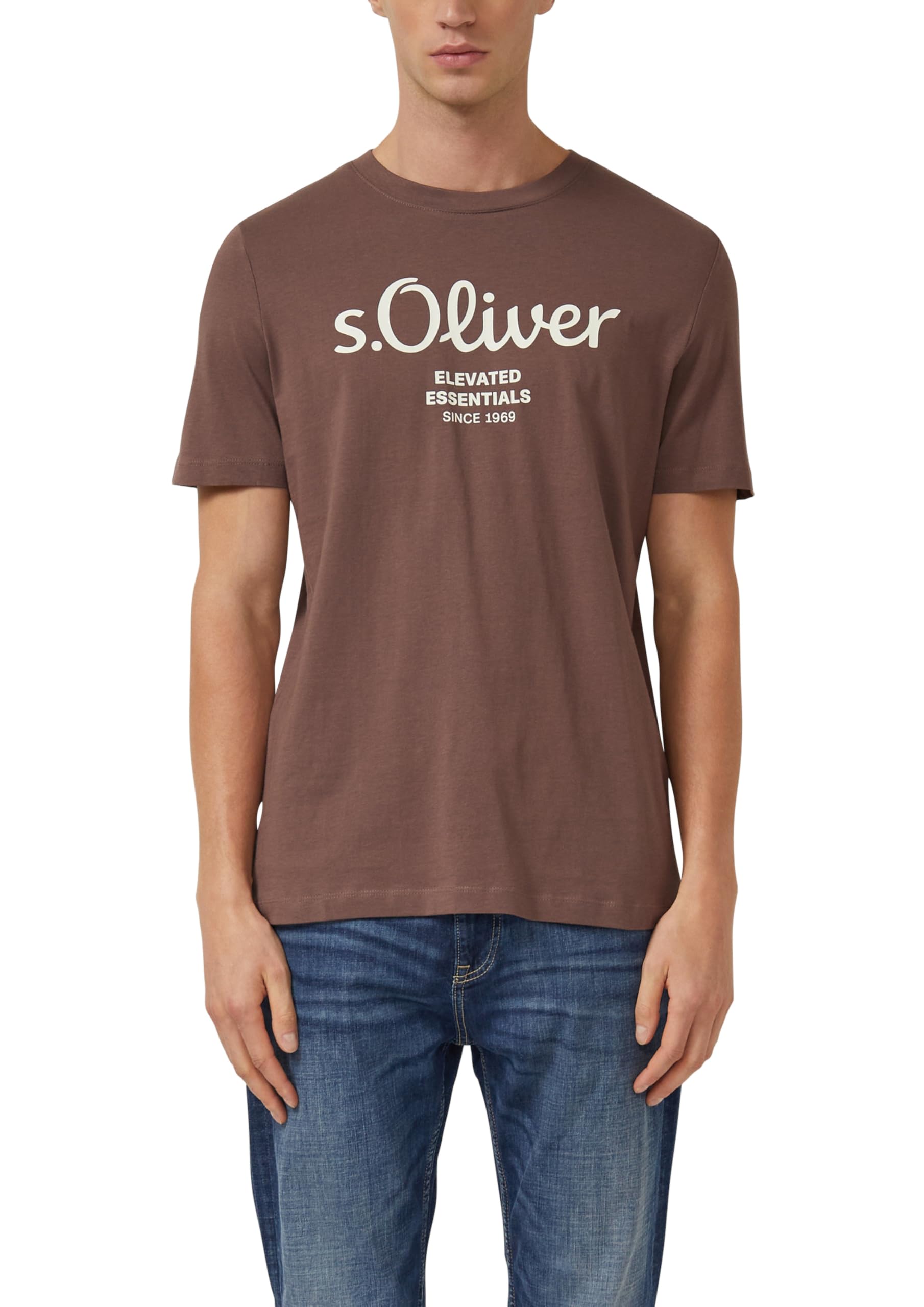 s.Oliver T-Shirt aus Baumwolle mit Label-Print