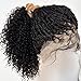 FlowerSeason Boho Box Braids Wig Full Lace Braided Wig Human Hair Square Parted Knotless Pre Pluched With Baby Hair Braided Wigs for Black Women(22 inch)