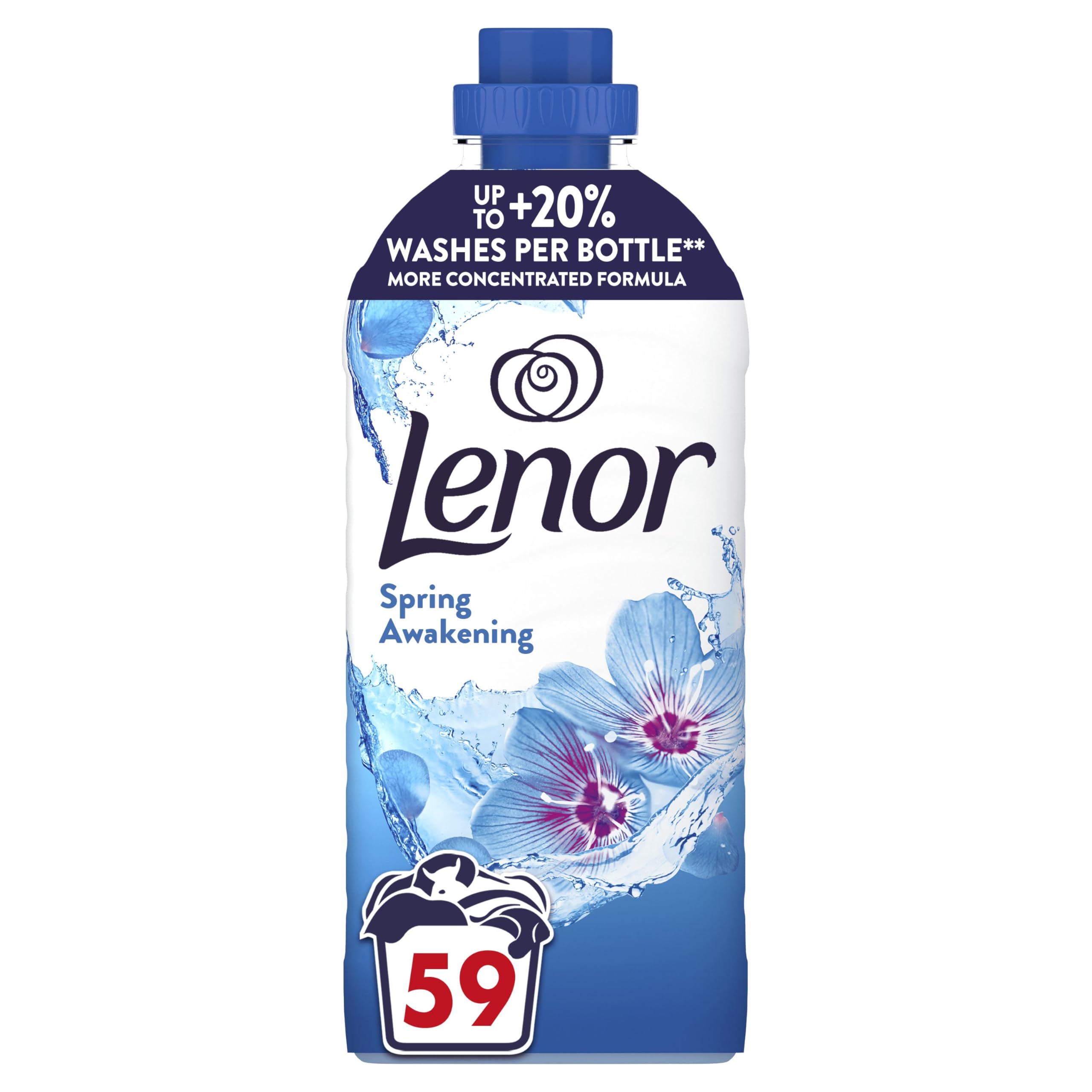 Lenor Płyn do Płukania Tkanin, 59 prań, Spring Awakening | Świeża pościel nawet przez 7 dni