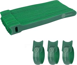 OIVO INDIA 50 Piece Cable Organizer Hook & Loop Tape - Wire/Cord Holder Management Strap - Reusable Hook & Loop Ties for P... Price In India