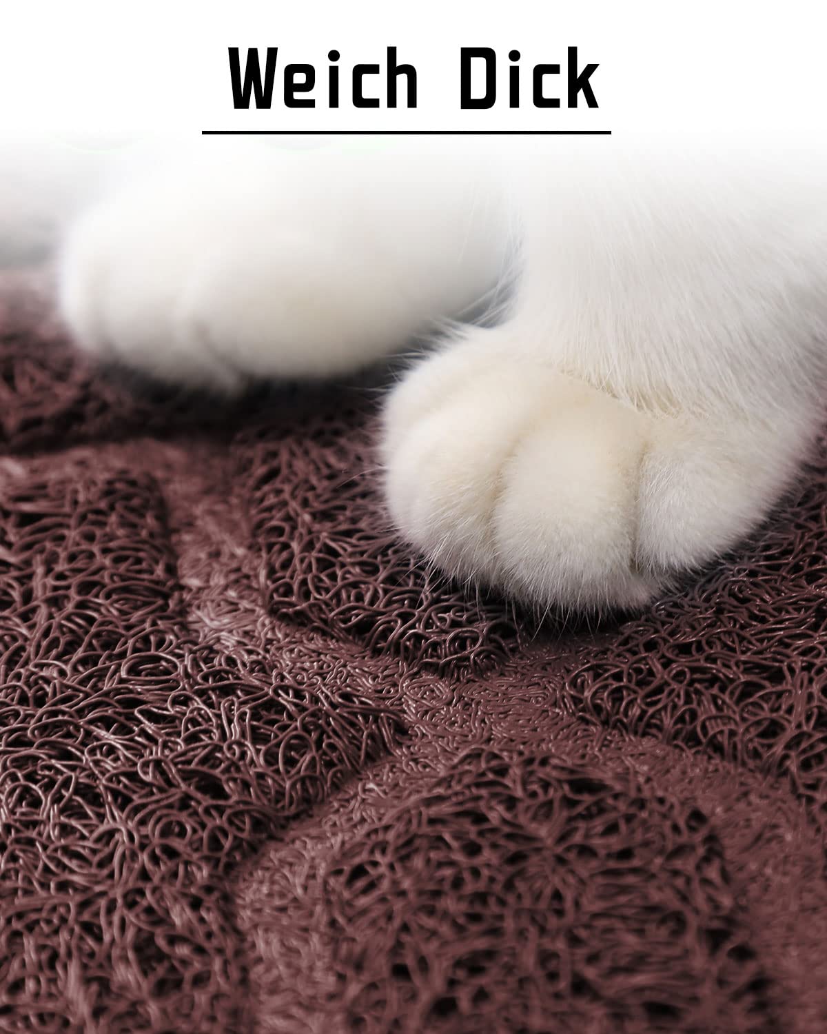 Kattenbakmat kattenbakmat voor kattenbak kattentoilet dubbellaagse vangmat grote honingraatgaten waterdicht urinebestendig voorkeur door kittenliefhebbers huisdier tapijt (grijs, 30 x 30 cm