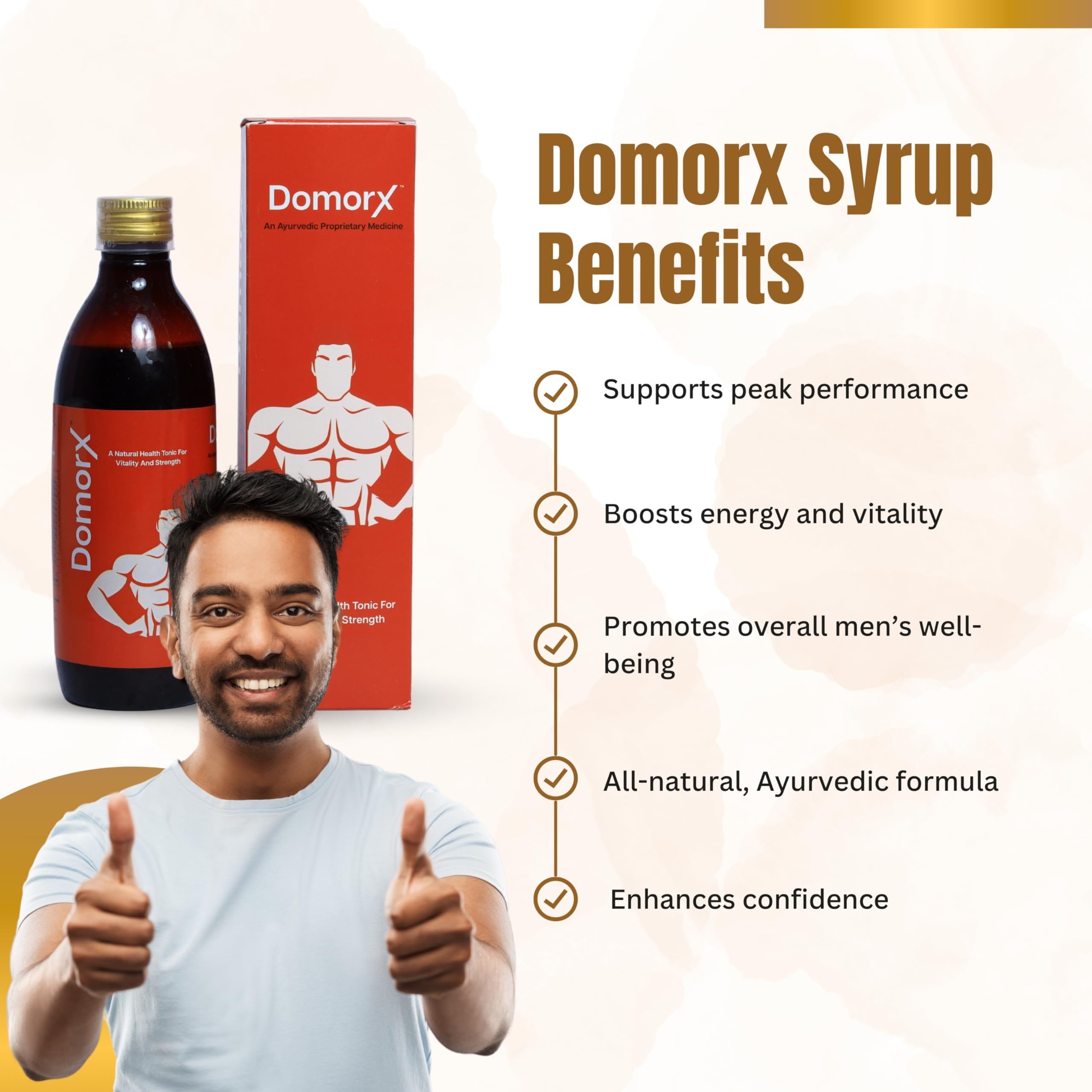 Syrup (300 ml) | 100% Ayurvedic Men's Tonic | Energy, Stamina & Vitality For Men's | Herbal Formula of 13 Ingredients - Safed Musali, Shatavari, Gokshur, Ashwagnada, and Semal | Vegan (1) — Amazon image 3