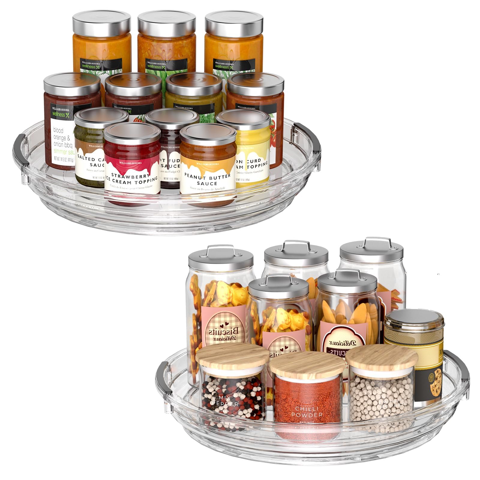 Incostar Lazy Susans - 4 Pack Kitchen Storage -10