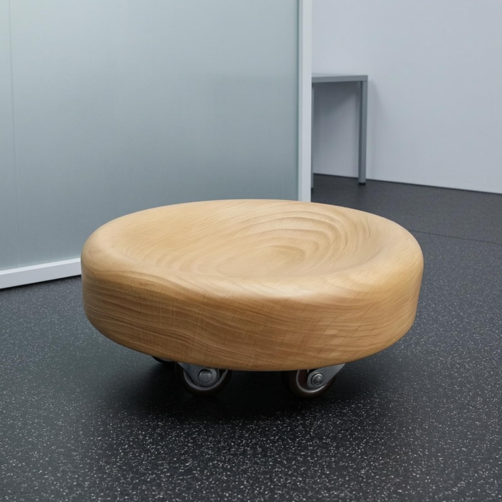 Pedana Scorrevole con Ruote Basso Profilo Balance Board in Legno Robusto Tavoletta Propriocettiva per Fisioterapisti