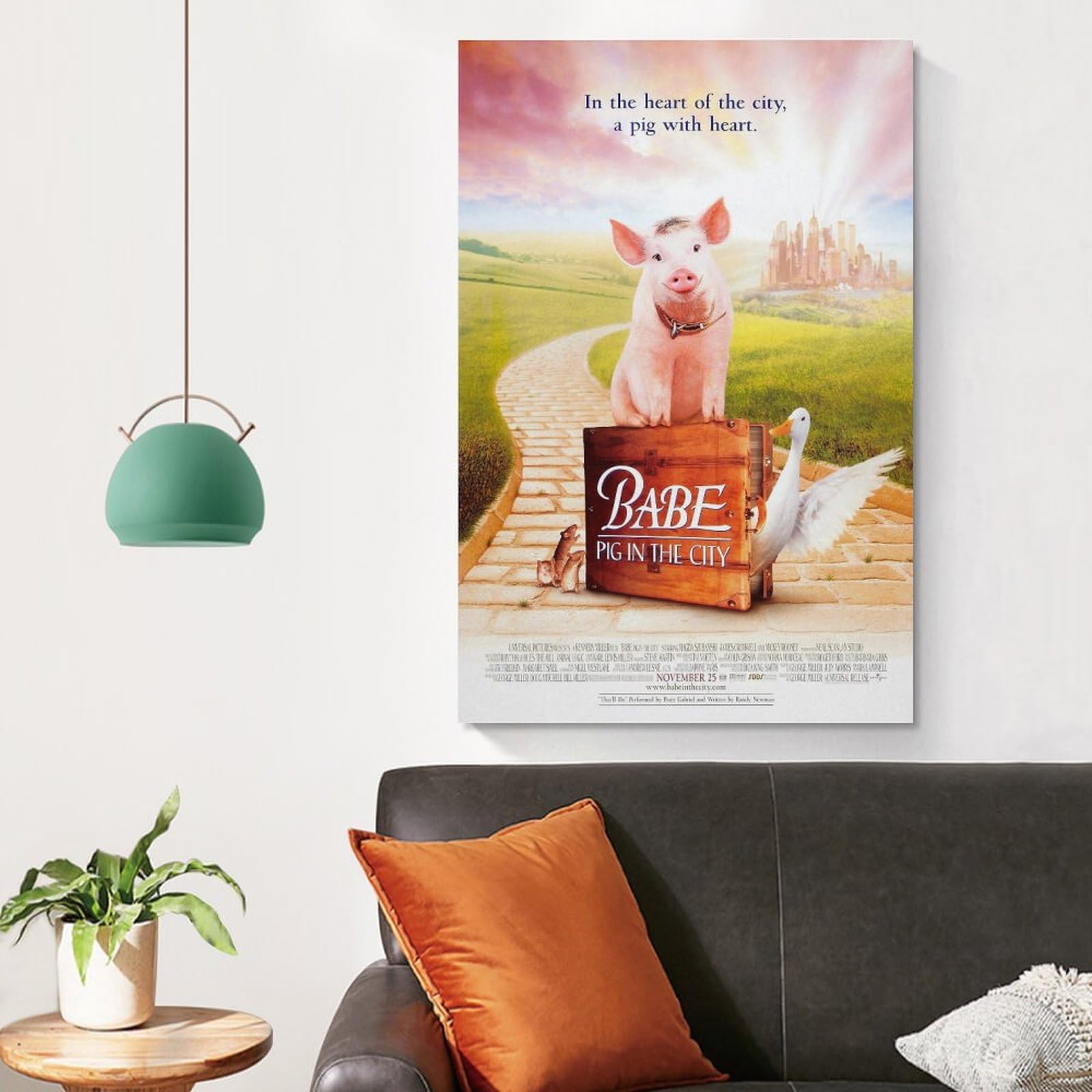 Amazon.co.jp: Babe Pig in The Cityオリジナル映画ポスター ベイブ