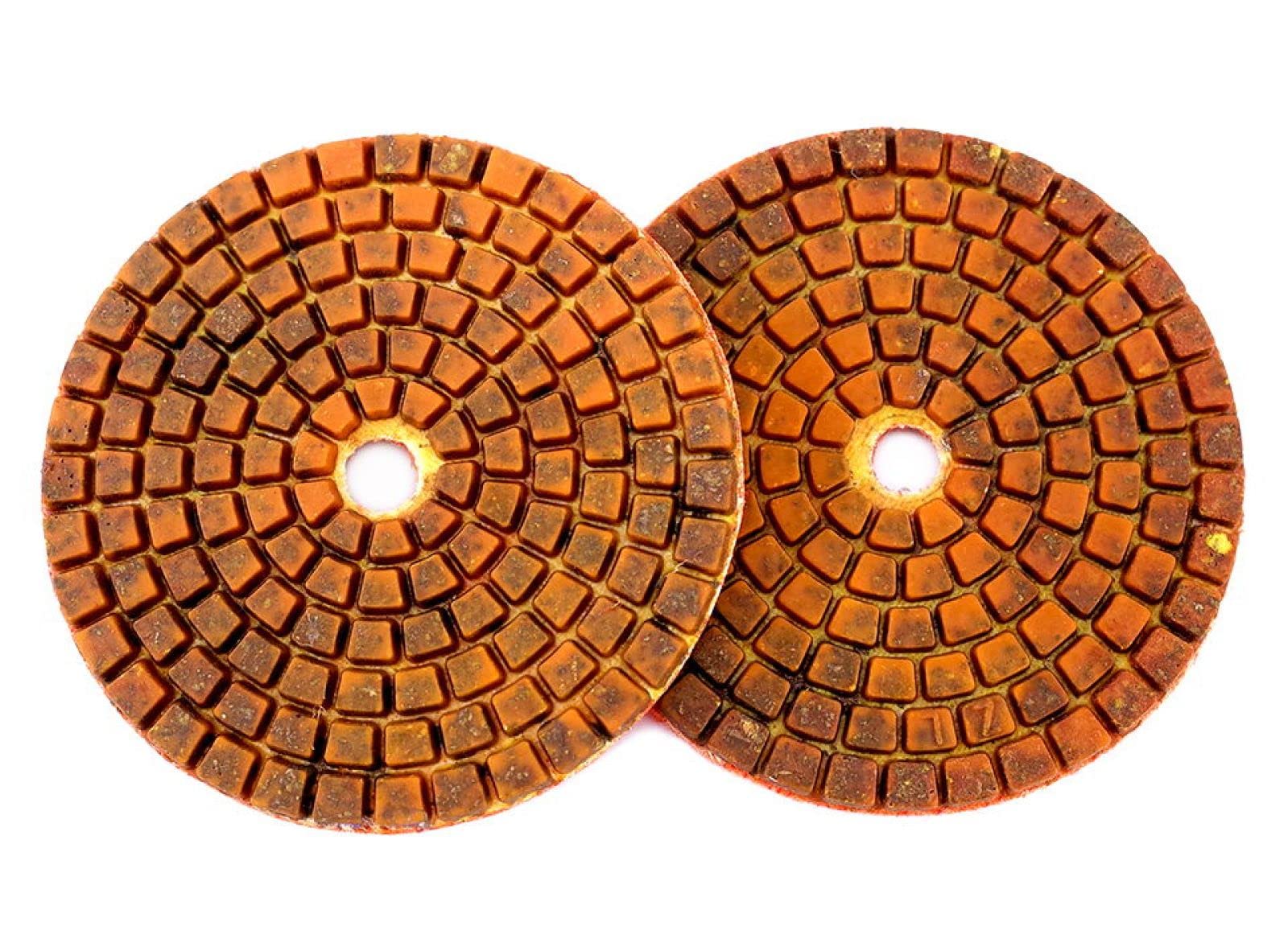 4 Unids/set Almohadillas De Pulido De Diamante De 3 Pulgadas Almohadilla De Pulido En Húmedo De Enlace De Cobre Para Disco De Molienda De Suelo De Hormigón De Mármol De Granito,400