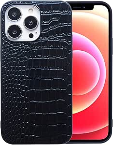 DMaos Étui compatible avec iPhone 13 pour femme, étui en cuir synthétique verni crocodile, mode classique pour iPhone 13 6,1" - Noir : Amazon.fr: High-Tech