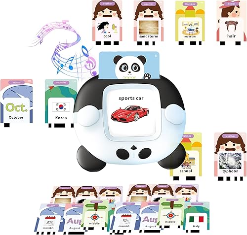 DOSMONO Tarjetas flash para niños de 2 a 6 años, 224 tarjetas para niños de jardín de infantes, preescolar, tarjetas de palabras a la vista,