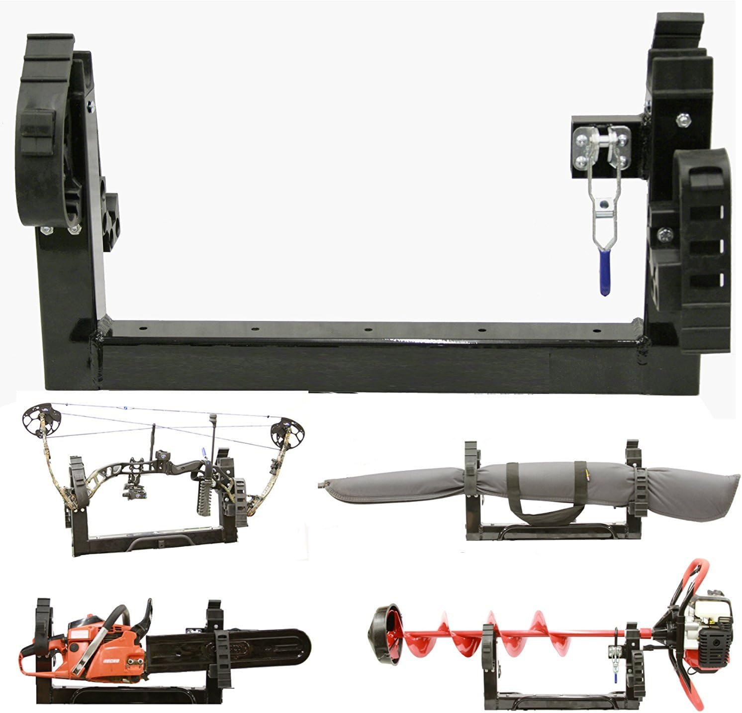 Digger Anchor All Season Multi-Purpose 3-Place Carrier Rack Holder ATV Snowmobile UTV Mount for Metal or Composite Rack (for Polaris ATV Composite Rack)