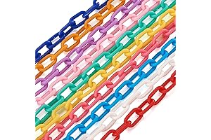 Beadthoven Plastic Chain for Jewelry Making