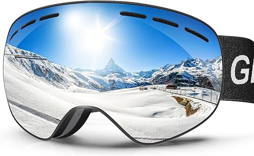 GlaRid OTG Ski Goggles PRO, Frameless 100% UV Protection Anti Fog Ski Goggles Men, Snowboard Goggles MenWomenAdultYouth disponible en Yaxa Colombia