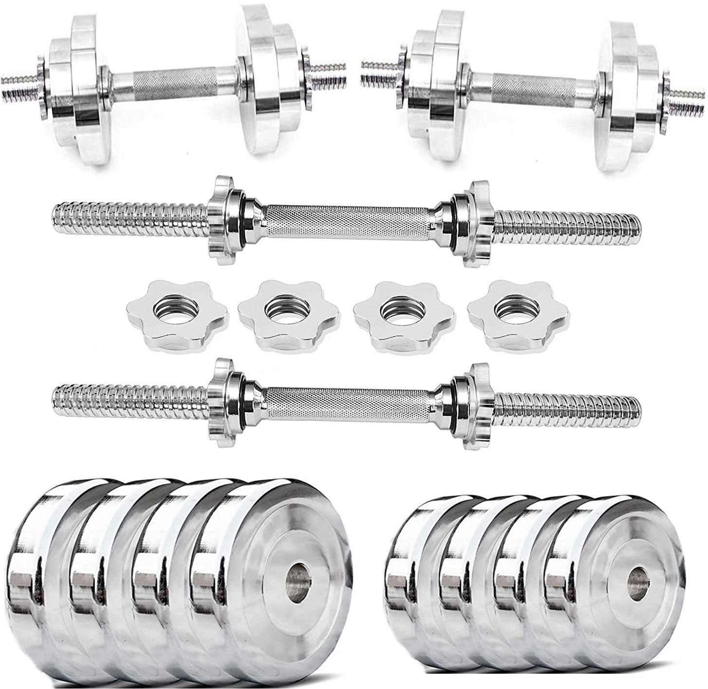YMD Home Gym Set, Steel Dumbbell Set, Steel Dumbbell Plates (2.5KG X 4PCS) Adjustable Dumbbell (10 kg)-image-24