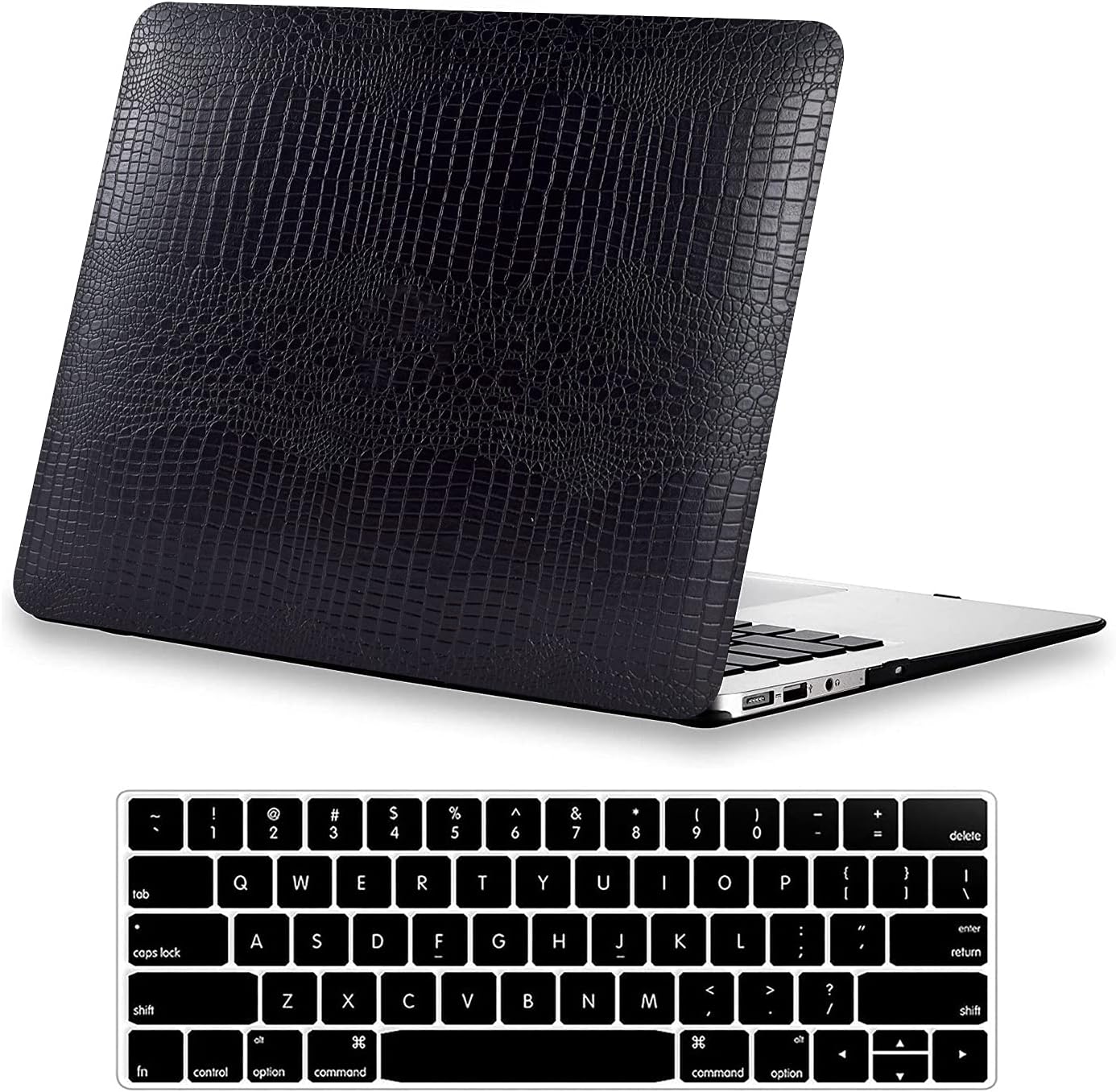 DTangLsm Case Fit MacBook Pro 13 Inch 2022 A2338 M2 A2251 A2289 A2159 A1989 A1706 A1708 Premium Leather Hard Shell Case&Keyboard Cover Laptop Protective Cover for 13'' Mac Pro 2016-2022 Release,CBlack