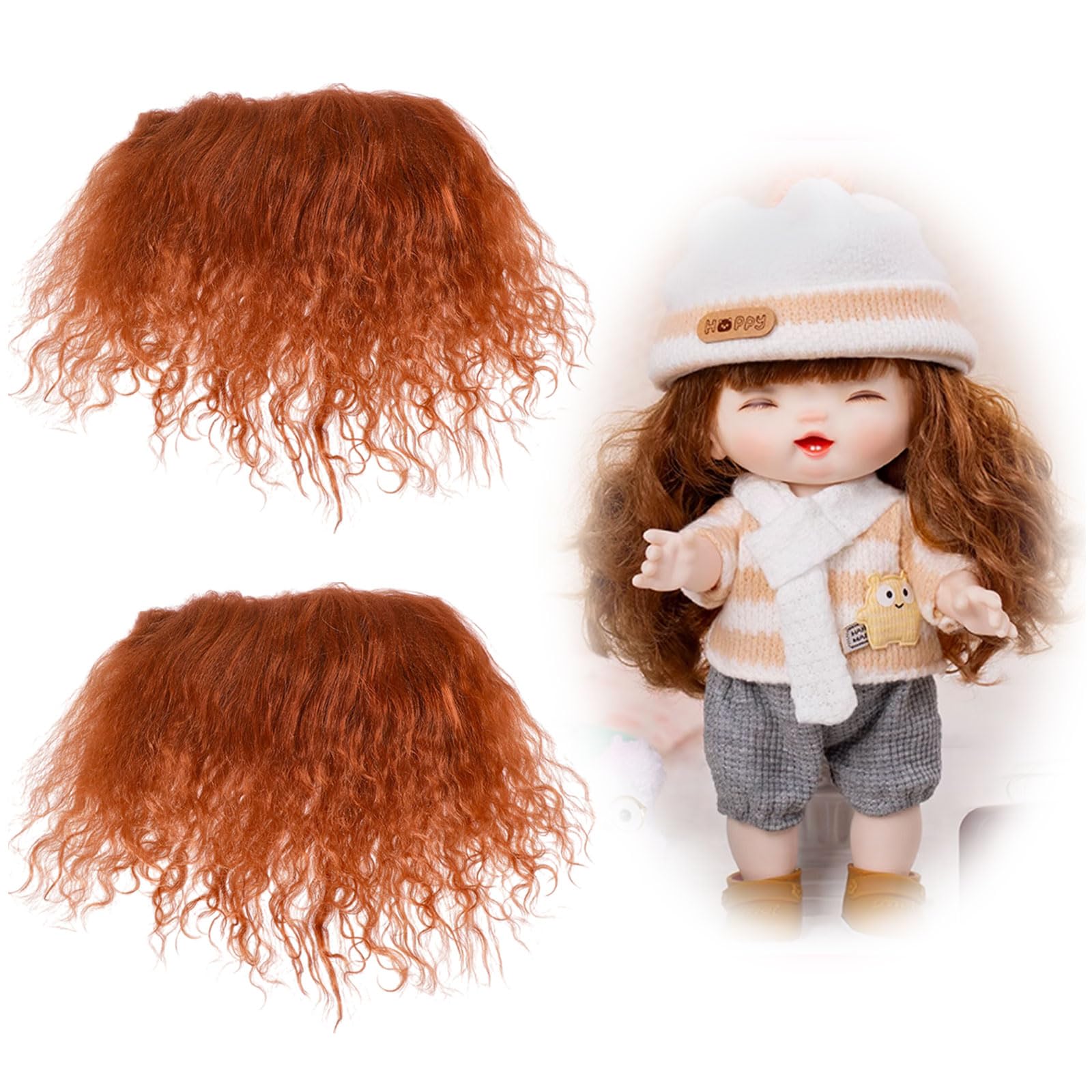 VILLCASE 15 Pcs Bjd Poupées Barberries Cheveux Poupée DIY Poupée Pe