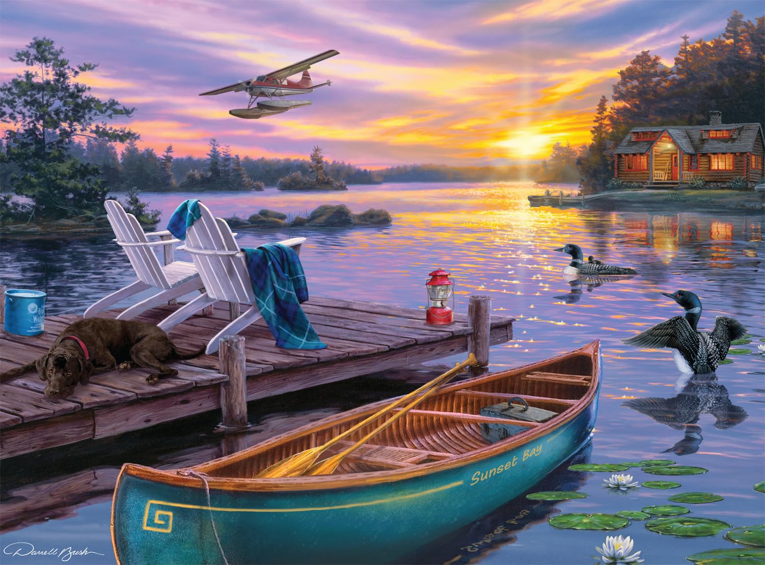 Buffalo Games - Darrell Bush - Preferred Seating - 1000 Piece Jigsaw Puzzle for Adults -Challenging Puzzle Perfect for Game Nights - Finished Size is 26.75 x 19.75