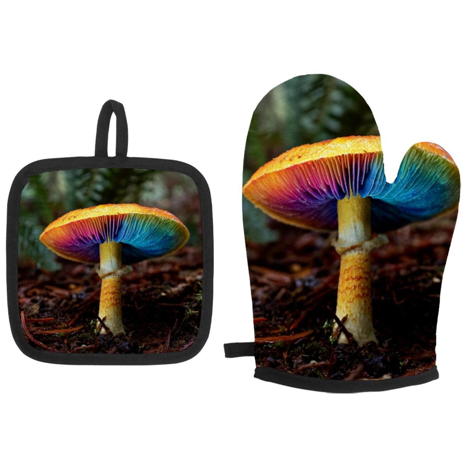 Gants de cuisine champignons pour sortir vos plats du four