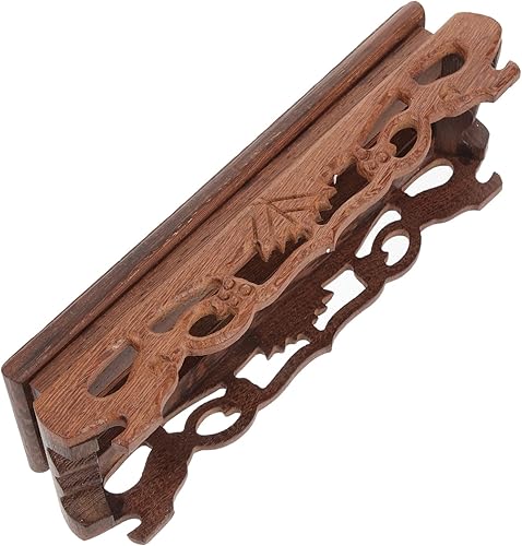 Miniatura 4 de Happyyami 5pcs grape vines plant stand wooden small plant dish rack indoor plant wooden frame houseplant pots rectangle flower vase bracket wooden