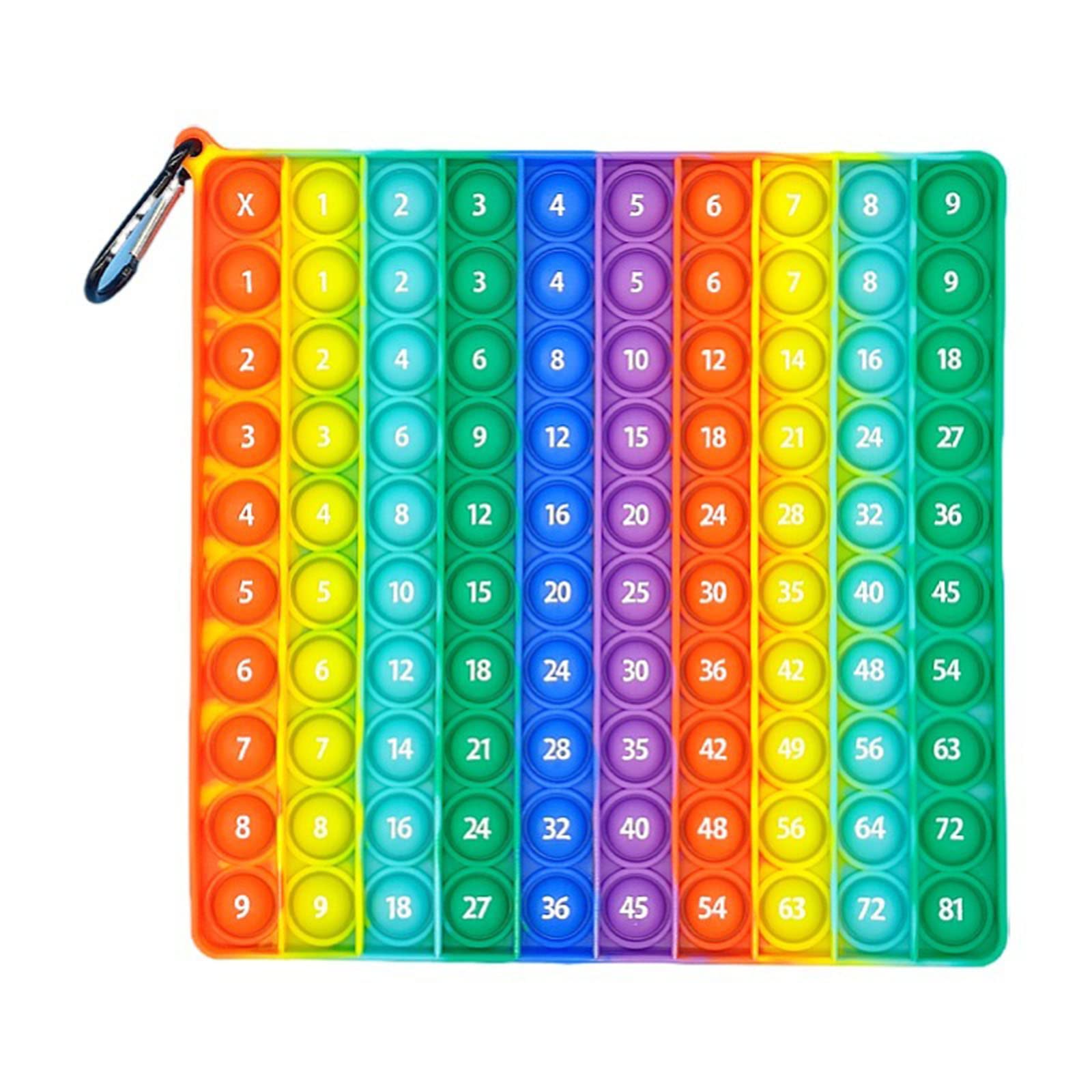 Buy Touch Multiplication Tables Square Push Pop Fidget Toys