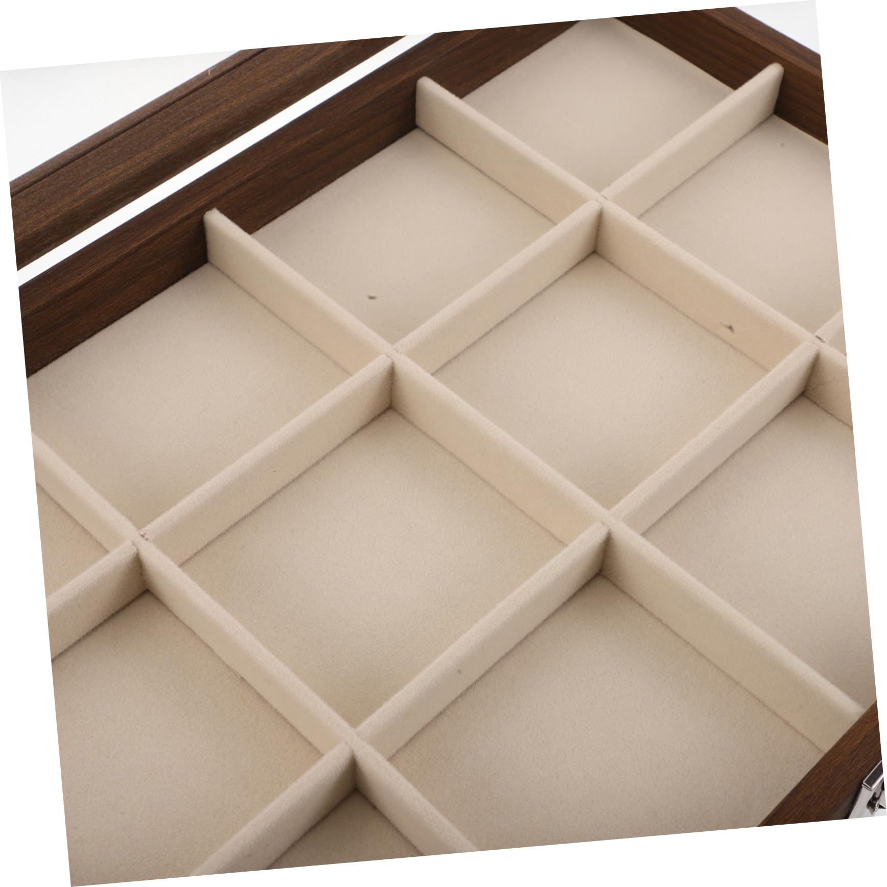 Ipetboom caja de almacenamiento de joyas organizador de almacenamiento de joyas de collares Vitrina de anillo madera