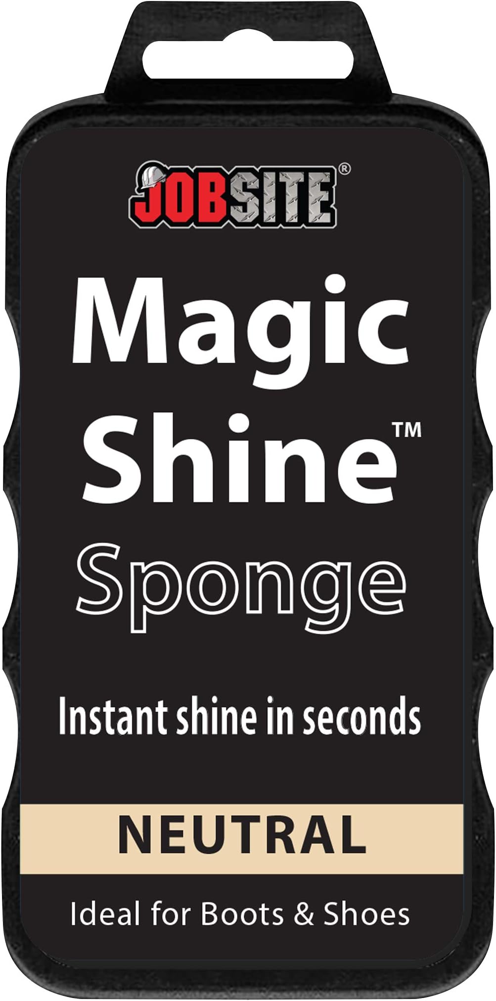 JobSite Instant Express Leather Boot & Shoe Shine Sponge - Neutral