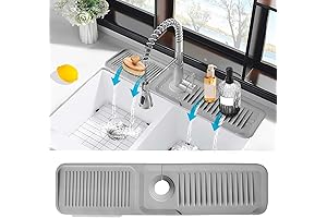 24'' Sink Splash Guard & Faucet Drip Catcher Tray